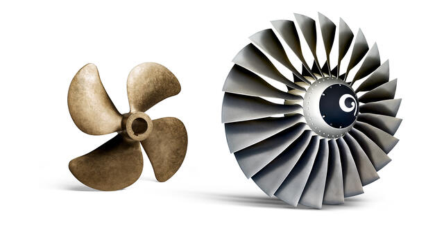 Schraube Turbine